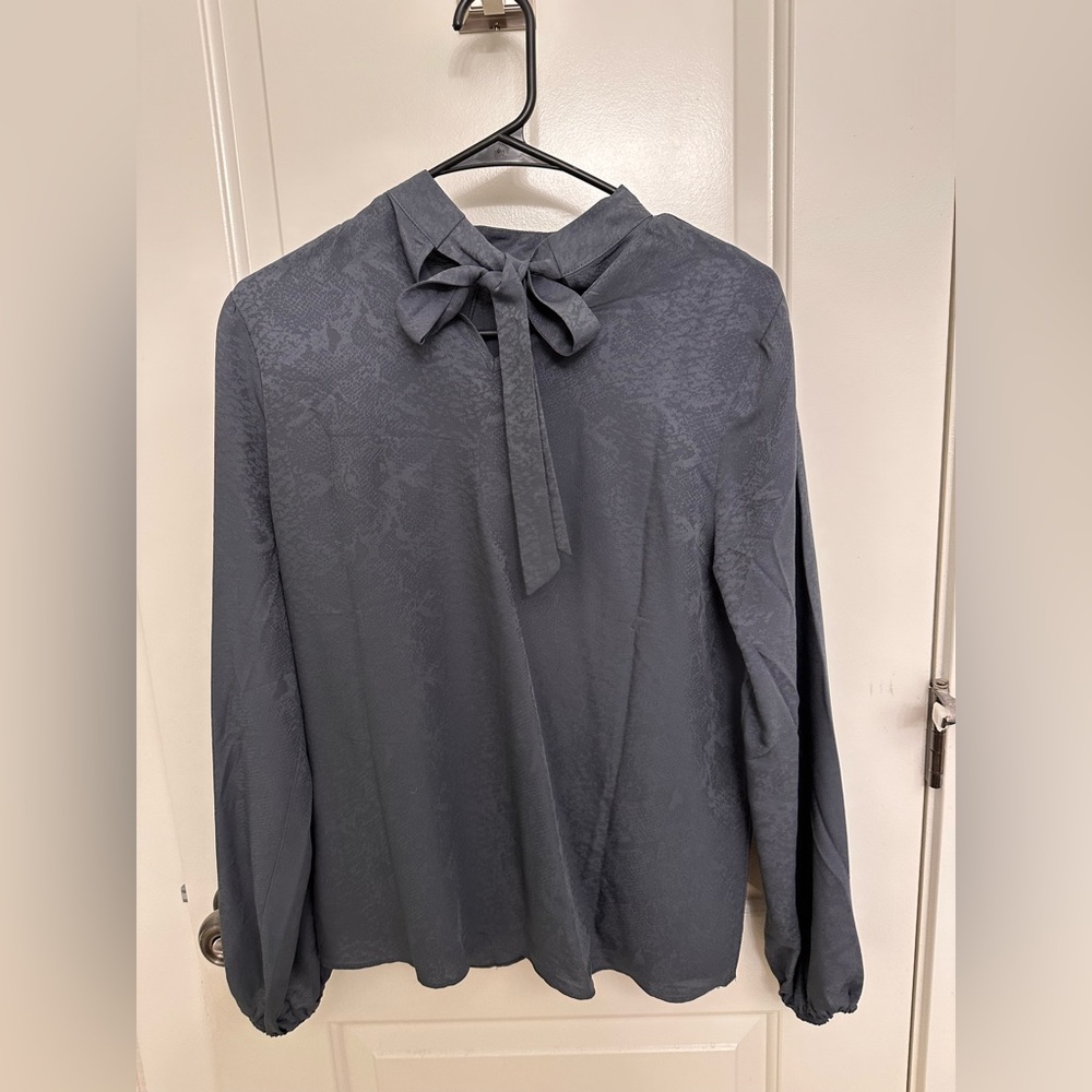 Tie Neck Blouse | DownEast
